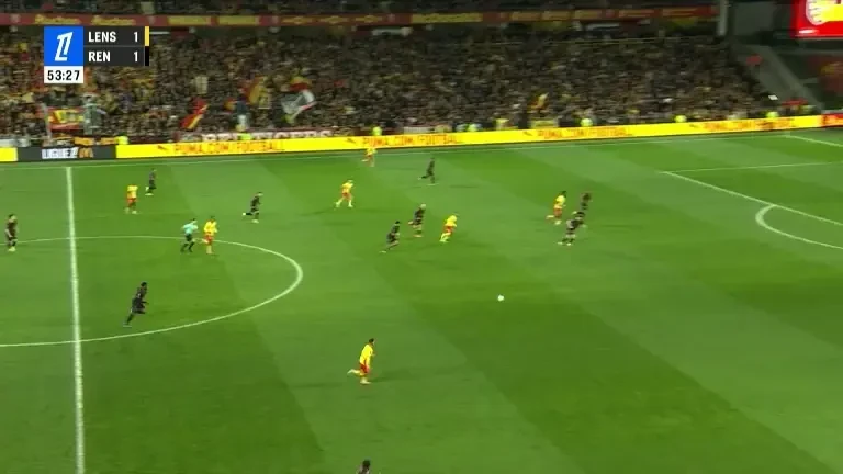 Ruben Aguilar înscrie, Lens - Rennes 2-1 (VOYO)